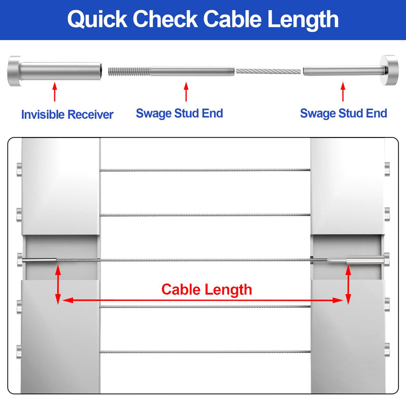 Load image into Gallery viewer, CKE 1/8" Invisible Cable Railing Swage Tensioner For 2"x2", 4"x4" Wood/Metal Post,CR31-275