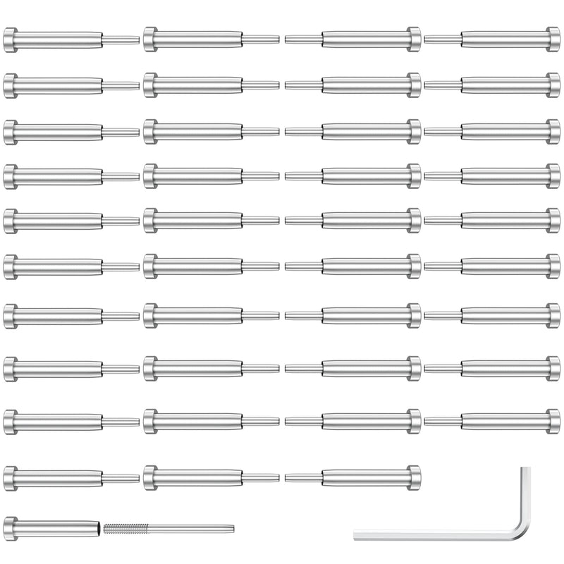 Load image into Gallery viewer, CKE 1/8" Invisible Cable Railing Swage Tensioner For 2"x2" 4"x4" Wood/Metal Post,CR31-295