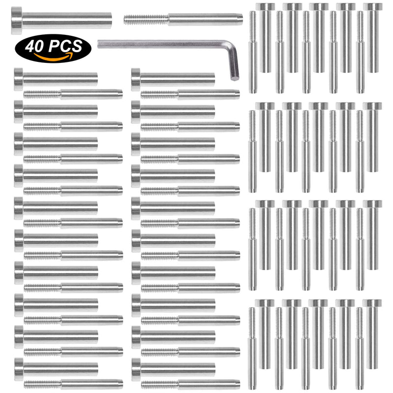 Load image into Gallery viewer, CKE 3/16" Invisible Cable Railing Swage Tensioner For 2"x2" 4"x4" Wood/Metal Post CR31-280