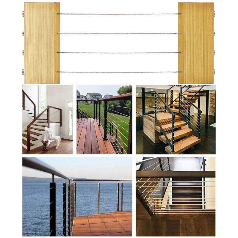 Load image into Gallery viewer, CKE 3/16" Invisible Cable Railing Swage Tensioner For 2"x2" 4"x4" Wood/Metal Post CR31-280