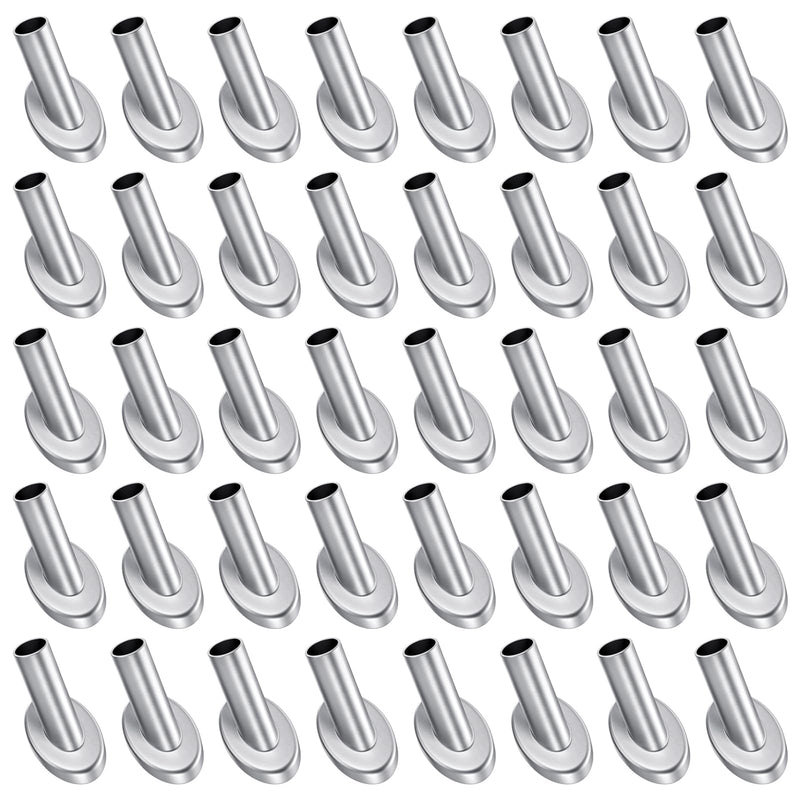 Load image into Gallery viewer, CKE Silver 45 Degree Cable Railing Angle Beveled Protector Sleeves For 1/8", 5/32", 3/16" Wire Rope,CR30-45
