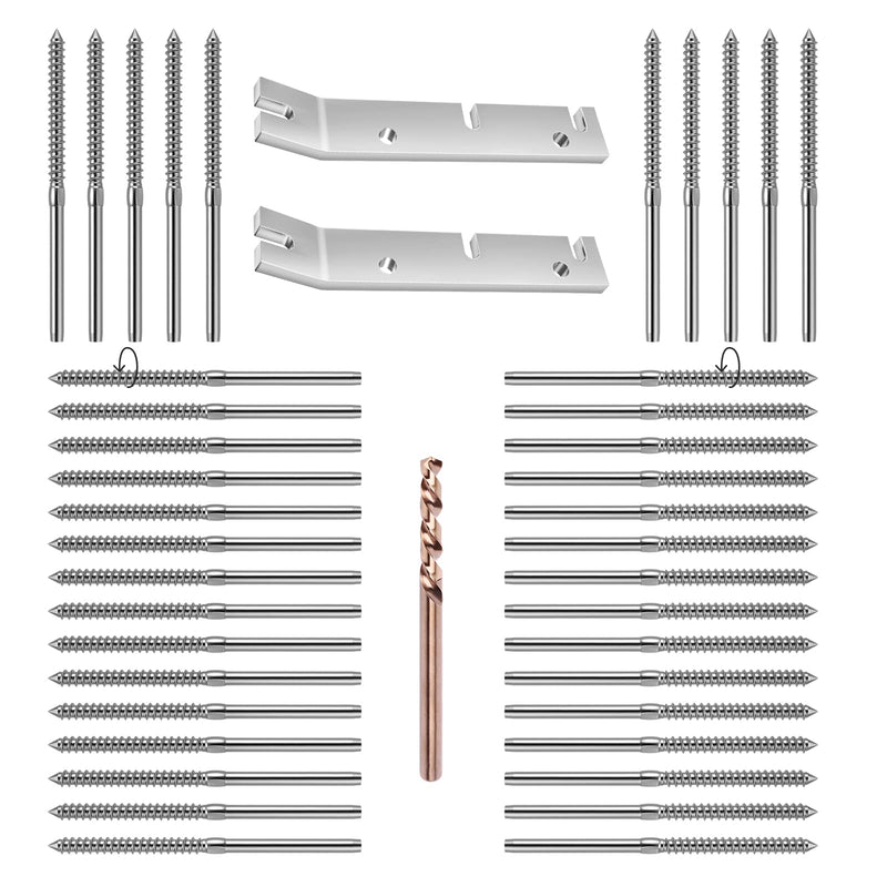 Load image into Gallery viewer, CKE T316 Stainless Steel Left&Right Handed Thread Swage Lag Screws Kit CR35_01