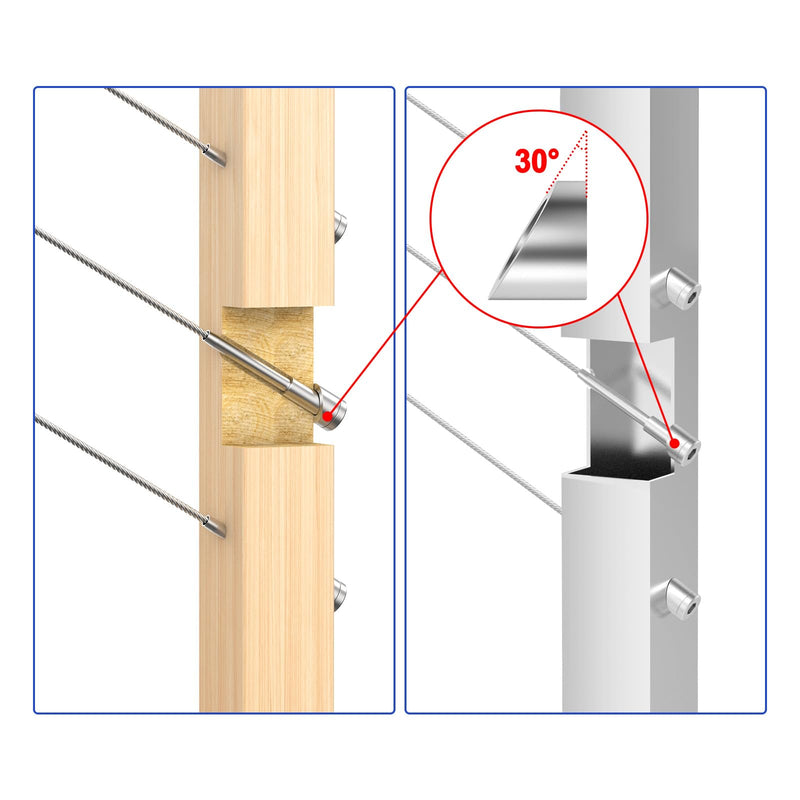 Load image into Gallery viewer, CKE 5/16" 30 Degree Cable Railing Angle Washers CR17_04