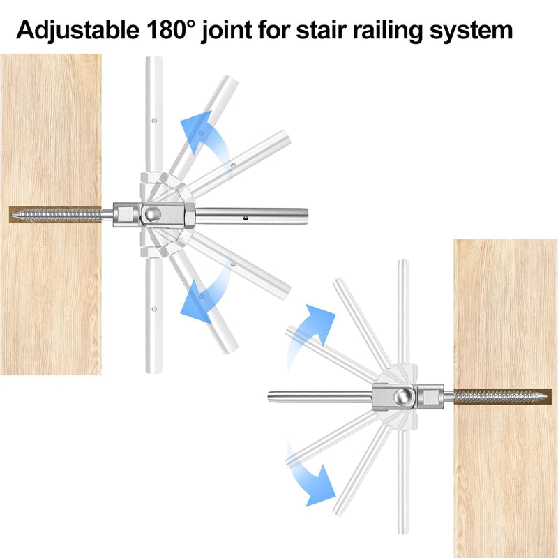 Load image into Gallery viewer, CKE 180° Adjustable Right&Left Handed Thread Swage Lag Screws CR207_03