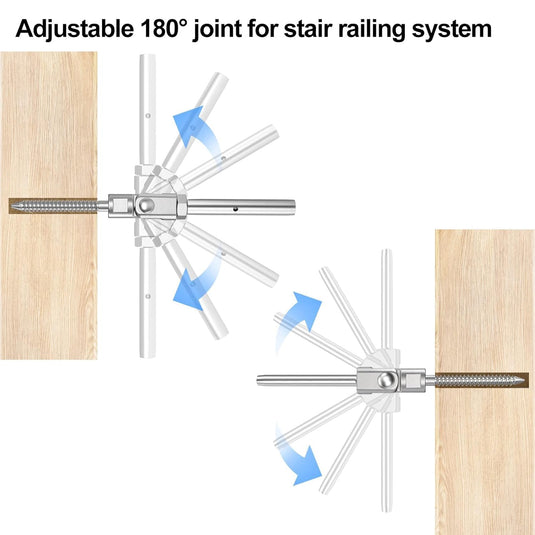 CKE 180° Adjustable Right&Left Handed Thread Swage Lag Screws CR207_03