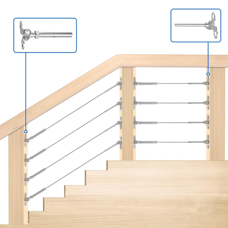 Load image into Gallery viewer, CKE 1/8" Swage Toggle Turnbuckle Hardware CR209_05