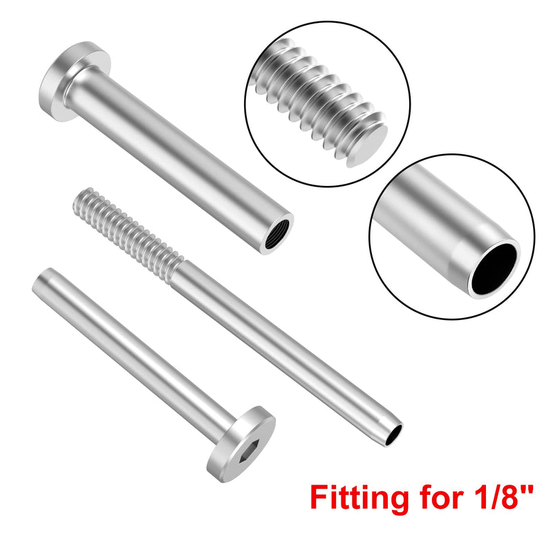 Load image into Gallery viewer, CKE 20 Pairs T316 Invisible Cable Railing Kit for 2x2, 4x4 Wood Metal Post_06