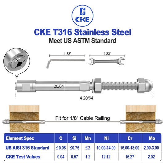 CKE 20 Pack 1/8