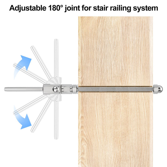 CKE 180° Adjustable Angle Cable Railing Swage Threaded Stud Tension End Fitting Terminal_03