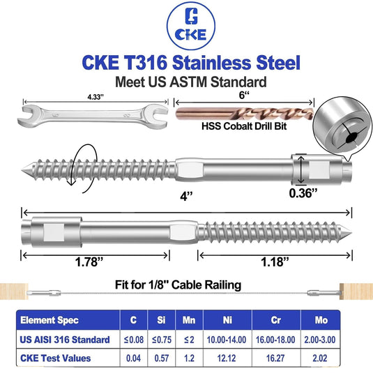CKE 20 Pack 1/8