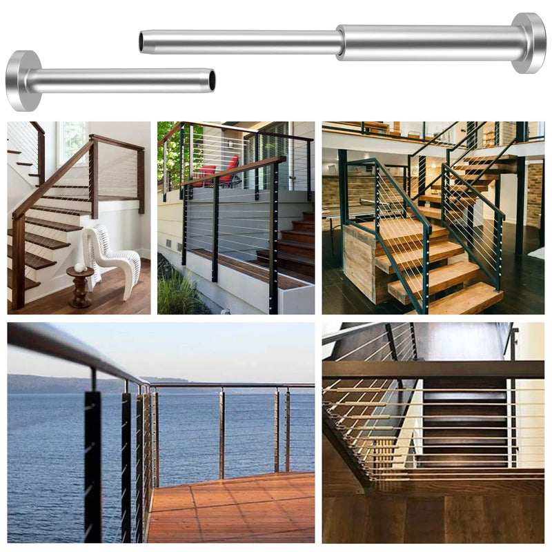 Load image into Gallery viewer, CKE 20 Pairs T316 Invisible Cable Railing Kit for 2x2, 4x4 Wood Metal Post_07