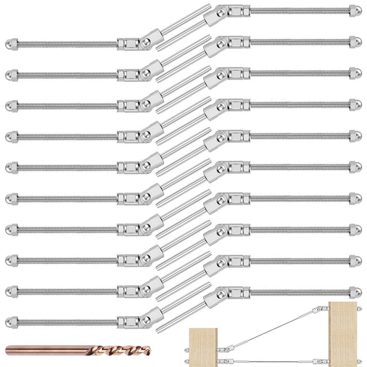 CKE 180° Adjustable Angle Cable Railing Swage Threaded Stud Tension End Fitting Terminal_01