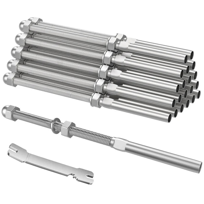 Load image into Gallery viewer, CKE 6" Swage Threaded Stud for 3/16" Cable Railing CR06-400_01