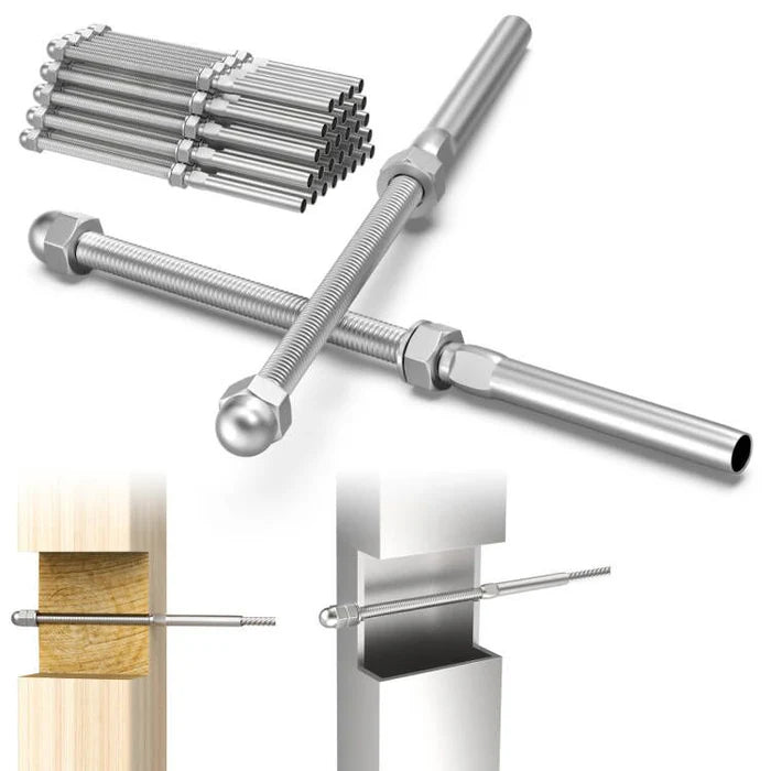 Load image into Gallery viewer, CKE 6" Swage Threaded Stud for 3/16" Cable Railing CR06-400_02