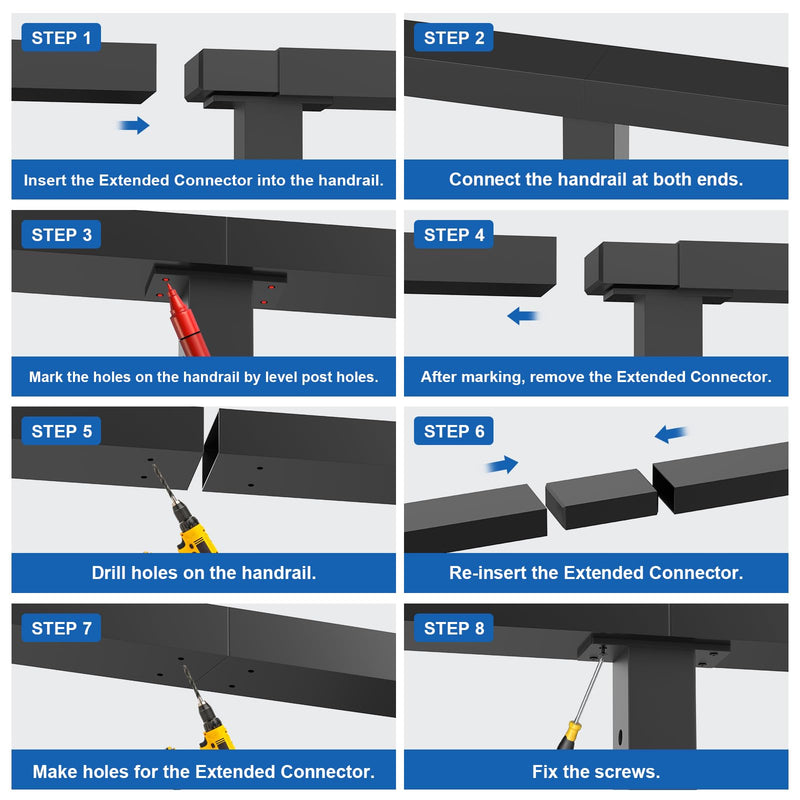 Load image into Gallery viewer, CKE 2 Pack Handrail Extension Connector HF01_04