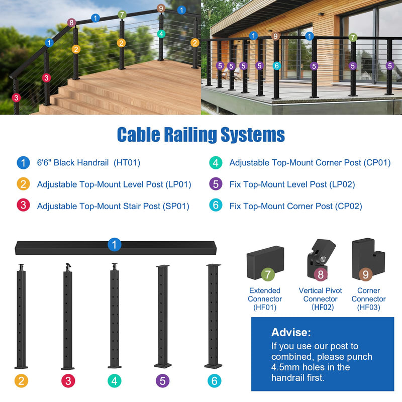 Load image into Gallery viewer, CKE 2 Pack Handrail Extension Connector HF01_06