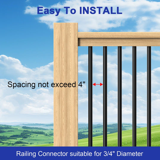 CKE 32" Round Aluminum Balusters