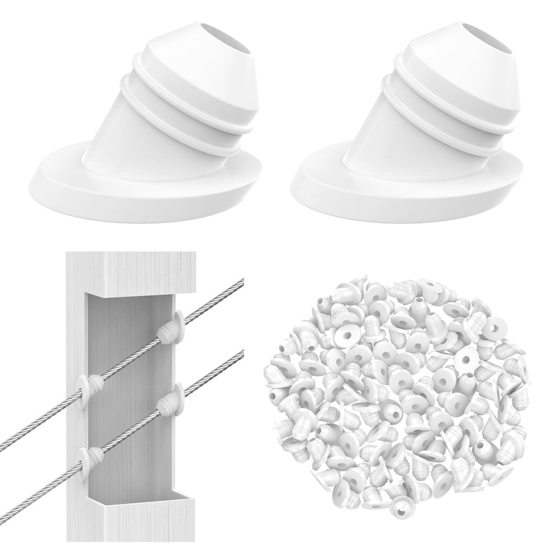 Load image into Gallery viewer, CKE 30 Degree Cable Railing Rubber Grommets For 1/8" 5/32" 3/16" Cables, WCR30