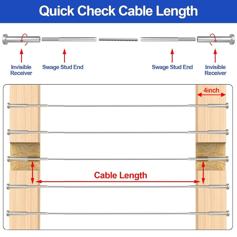 Load image into Gallery viewer, CKE 3/16" Invisible Silver Cable Railing Swage Tensioner For 2x2, 4x4 Wood/Metal Posts,CR31-298