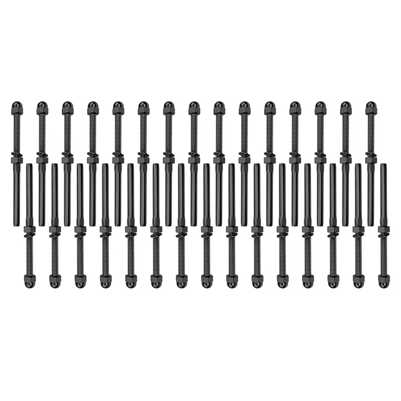 Load image into Gallery viewer, CKE 3/16" Cable Railing Swage Threaded Stud Tensioner for 2x2 Wood/Metal Post BCR06-183