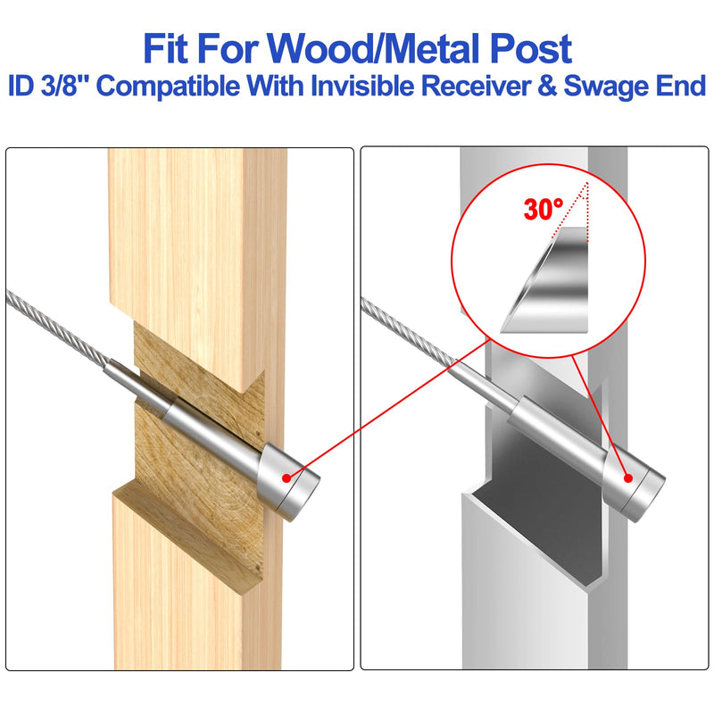 Load image into Gallery viewer, CKE 3/8"  30 Degree Cable Railing Angle Washers CR17-3/8-30