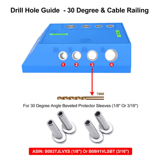 CKE Upgraded 30 45 90 Degree Angle Drill Hole Guide Jig  DG02_05