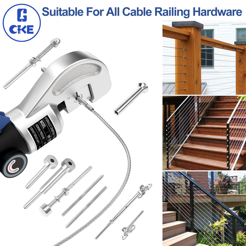 Load image into Gallery viewer, CKE Upgraded Blue Hydraulic Cable Crimper Hand Tool HC05_07