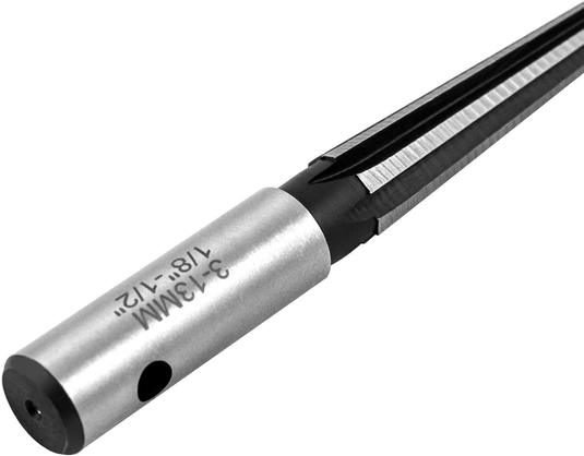 CKE 1/8" - 1/2" Tapered Straight Flute Handle Reamer T Handle Tapered Reamer Tool for Wood Plastic