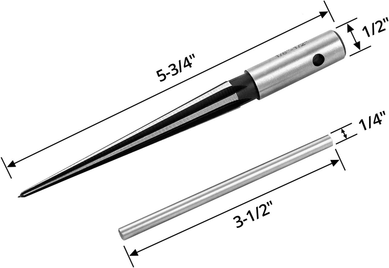 Load image into Gallery viewer, CKE 1/8&quot; - 1/2&quot; Tapered Straight Flute Handle Reamer T Handle Tapered Reamer Tool for Wood Plastic
