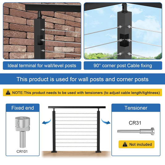 CKE Cable Railing Terminal Anchor