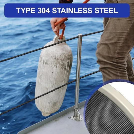 CKE 3/16" Black T304 Stainless Steel Cable BCW6-3/16