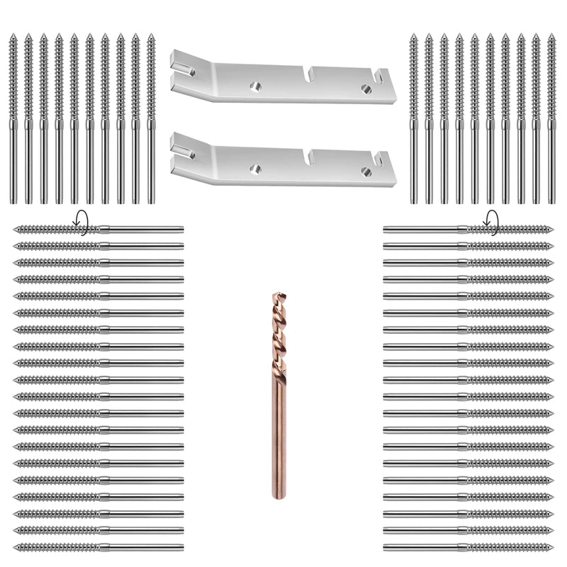 Load image into Gallery viewer, CKE Swage Lag Screws for 1/8&quot; Cable Railing
