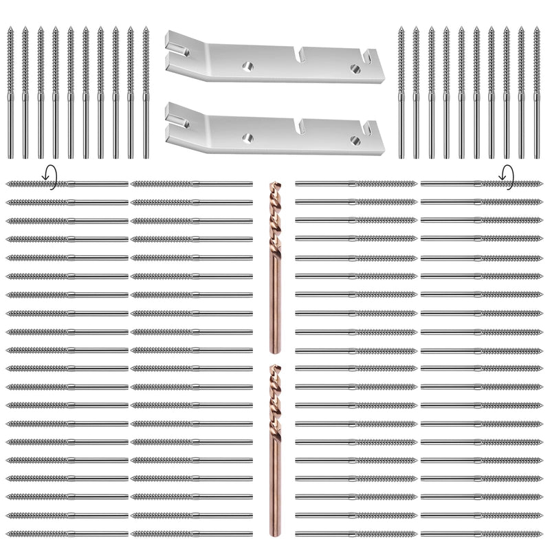 Load image into Gallery viewer, CKE Swage Lag Screws for 1/8&quot; Cable Railing
