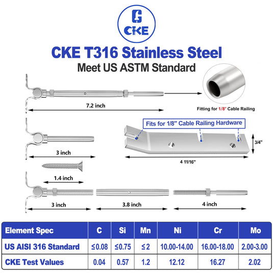 CKE Adjustable Angle 1/8