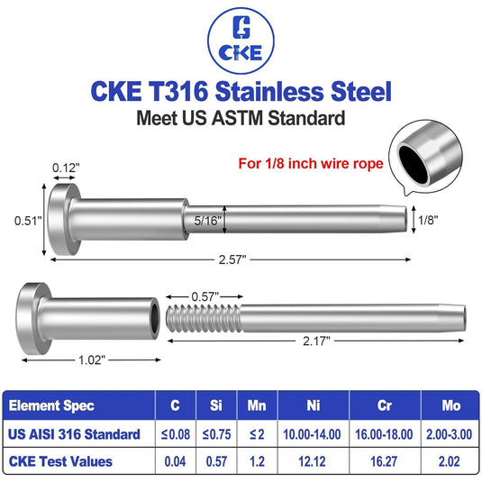 CKE Invisible Cable Railing Kit