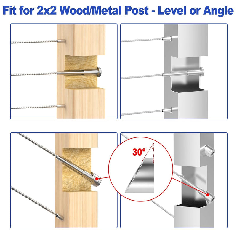 Load image into Gallery viewer, CKE Invisible Cable Railing Kit
