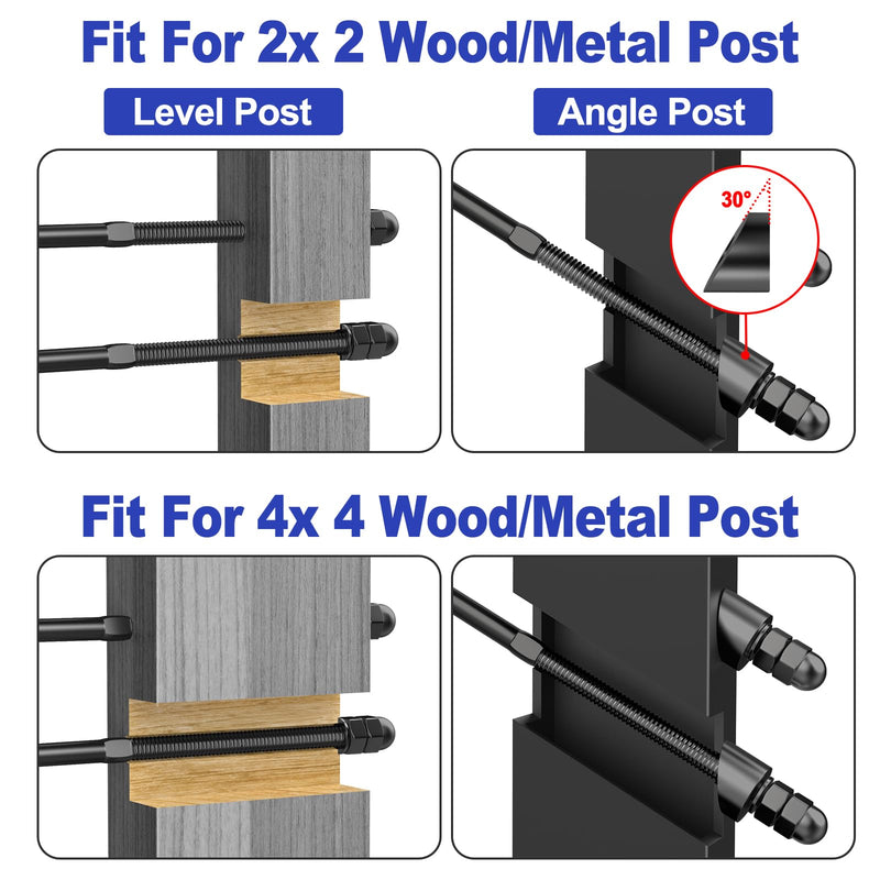 Load image into Gallery viewer, CKE 6&quot; Black Swage Threaded Stud for 1/8&quot; cable railing
