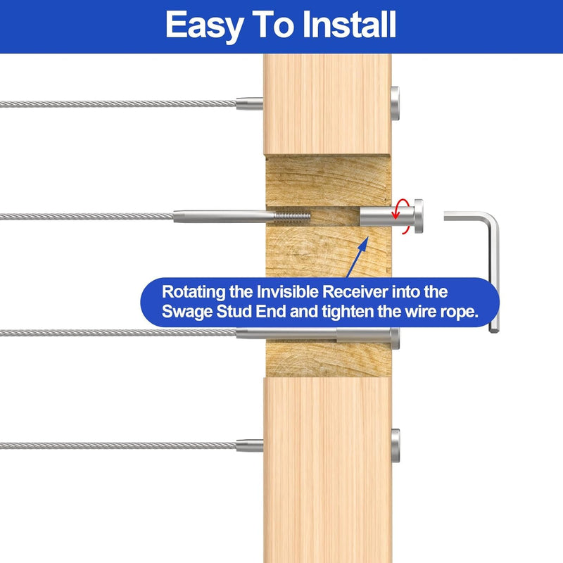 Load image into Gallery viewer, CKE Invisible Cable Railing Kit
