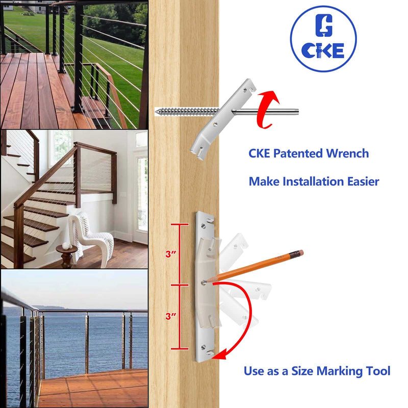 Load image into Gallery viewer, CKE Swage Lag Screws for 1/8&quot; Cable Railing
